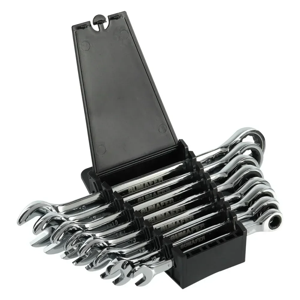 Jogo De Chaves Com Catraca 8 Peç 8-19Mm Bumafer - Imagem 2