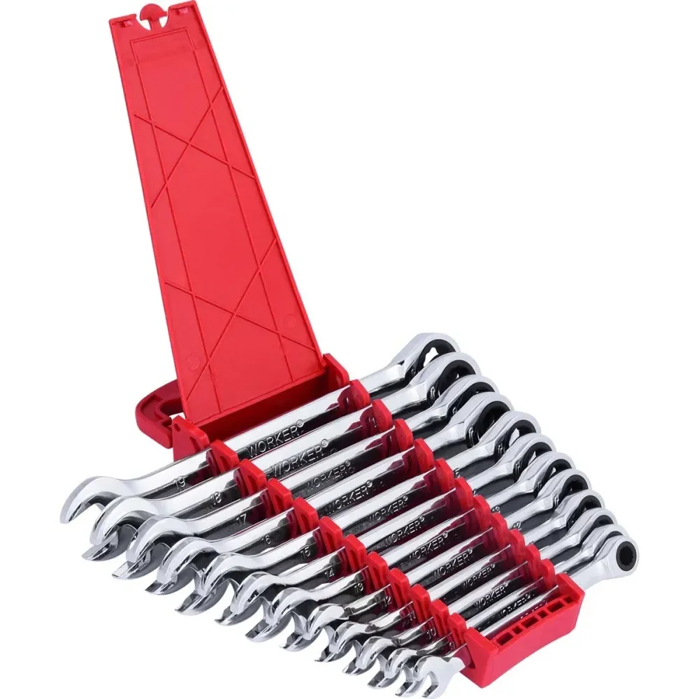 Jogo De Chaves Combinada Com Catraca 8-19Mm 12 Peç Worker - Imagem 2