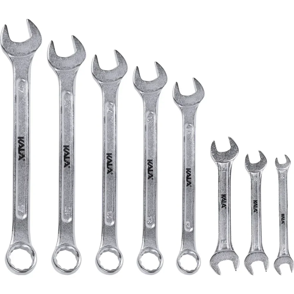 Jogo De Chaves Combinadas Fixas 6 A 17Mm 8 Peç Kala - Imagem 4