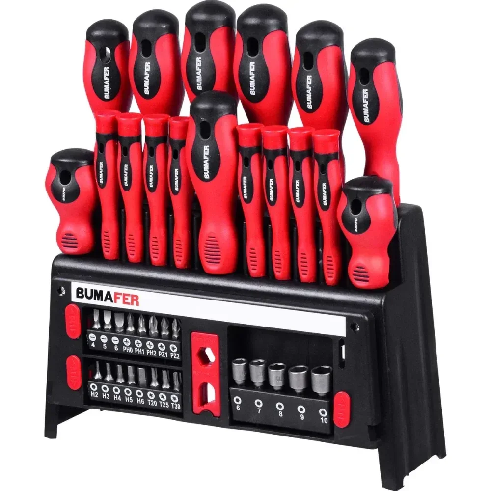 Jogo De Chaves De Fenda Philips E Bits 39 Peç Bumafer - Imagem 2