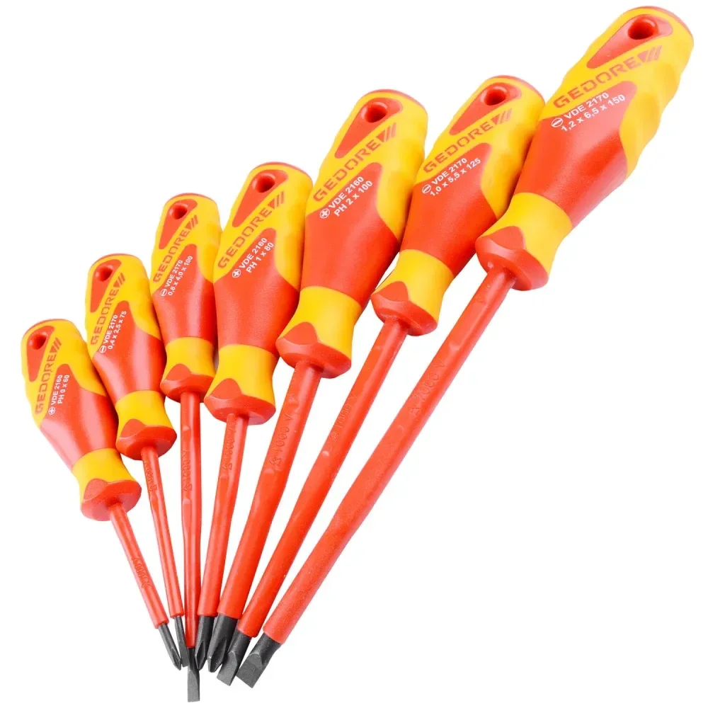 Jogo De Chaves De Fendas Isolada Em Vde 7 Peç Gedore - Imagem 2