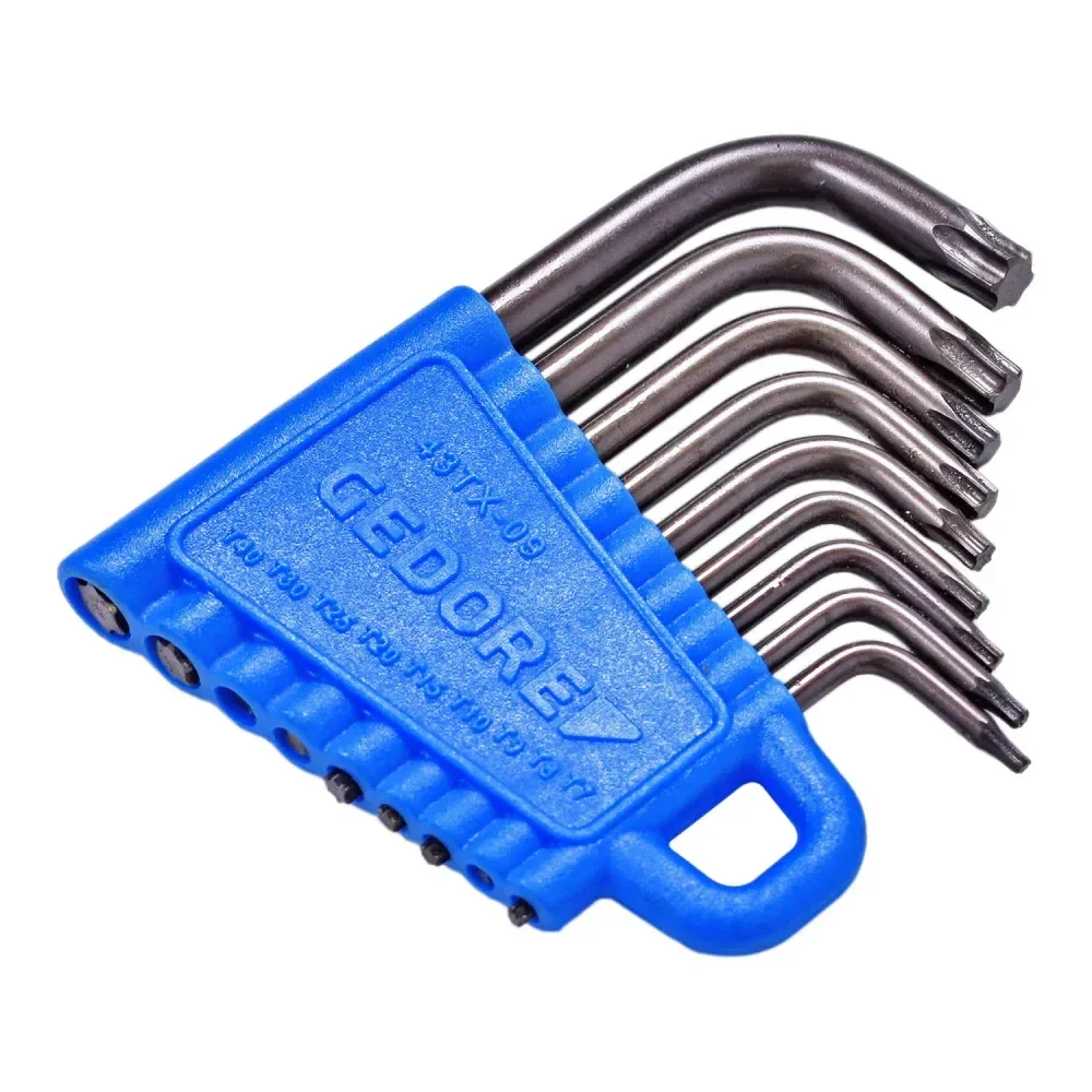 Jogo De Chaves Em L Hexalobular T7 À T40 Gedore - 9 Peç - Imagem 4