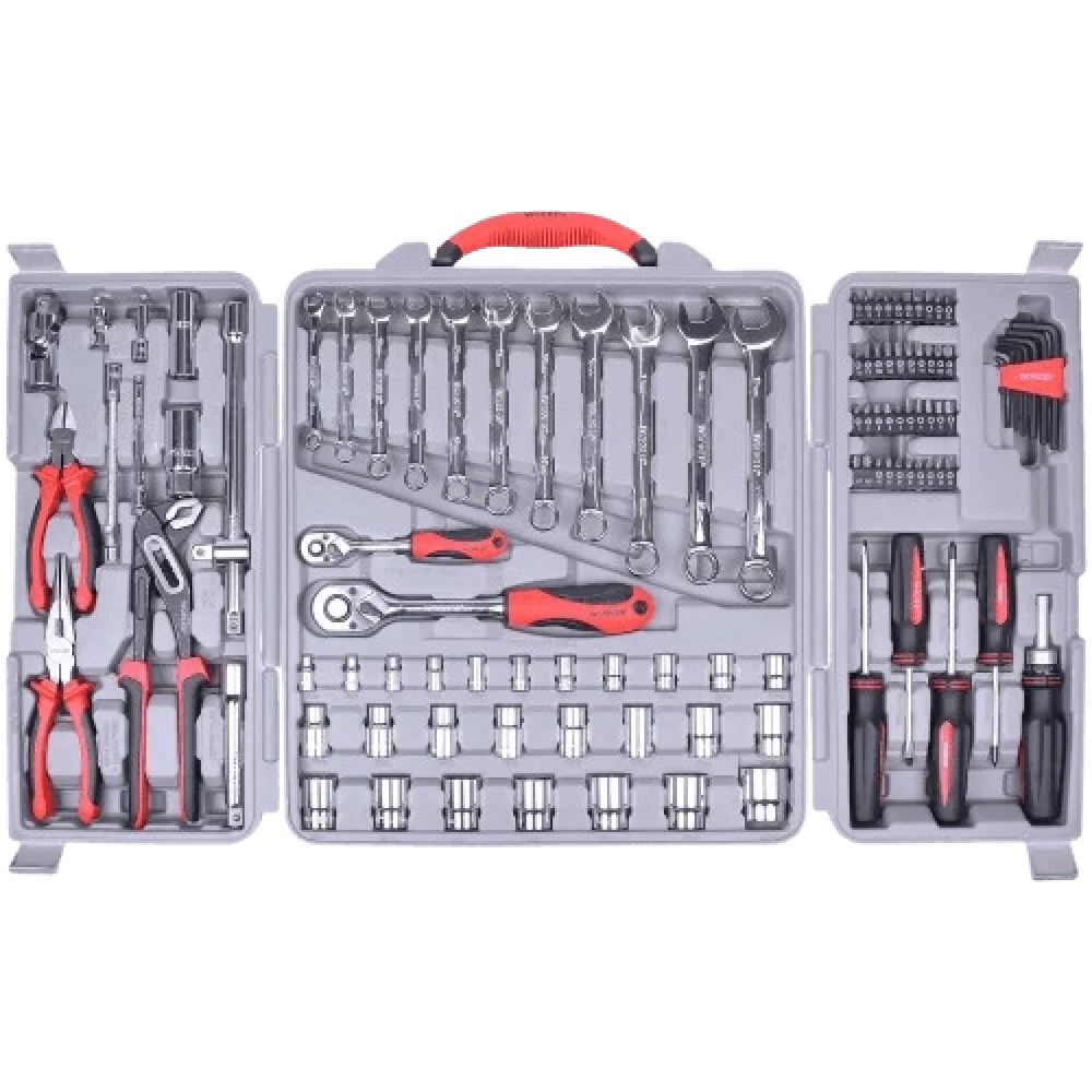 Jogo De Ferramentas 110 Peç Aço Cromo Vanádio Worker - Imagem 5