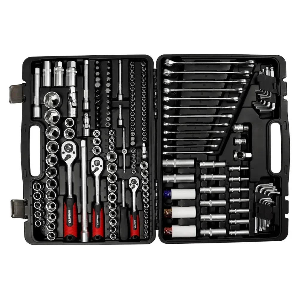 Jogo De Ferramentas 178 Peç Aço Cromo Vanádio Bumafer - Imagem 3