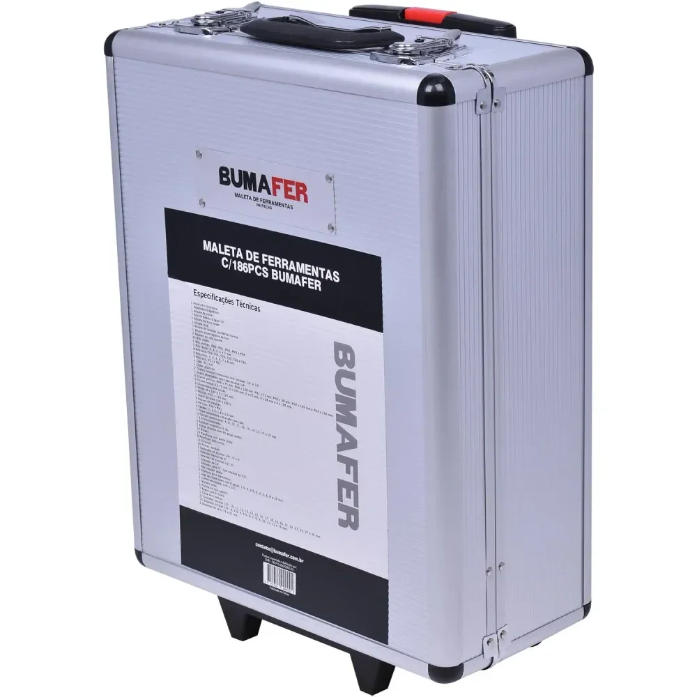 Jogo De Ferramentas Com Maleta 186 Peç Bumafer - Imagem 8