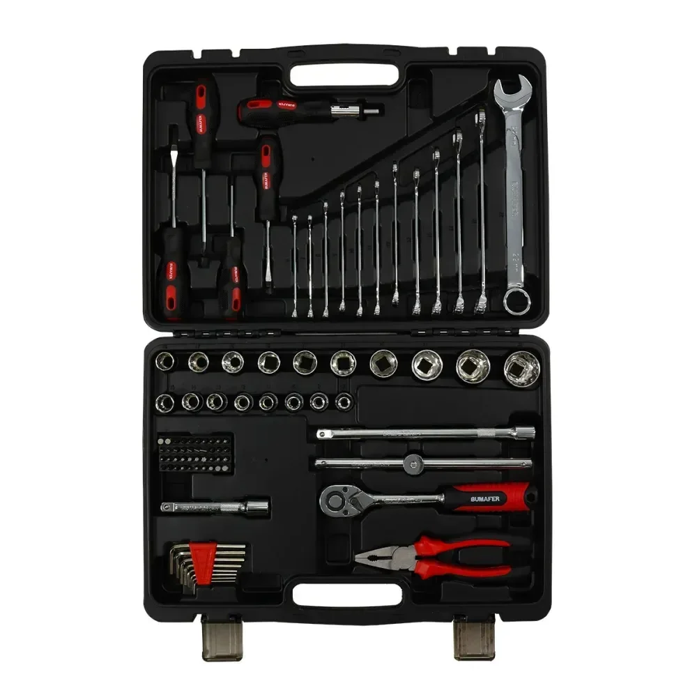 Jogo De Ferramentas Cromo Vanádio 94 Peç Bumafer - Imagem 3