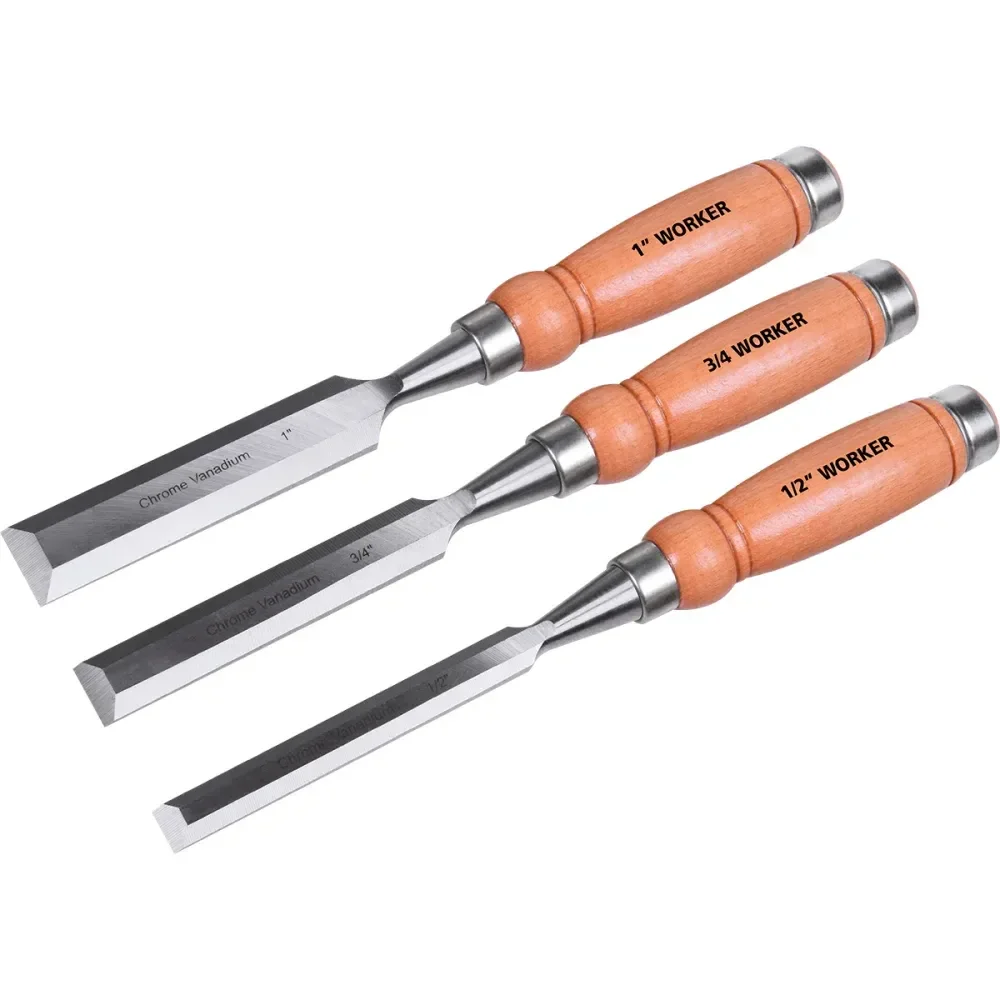 Jogo De Formões 3 Peç Worker - Imagem 2