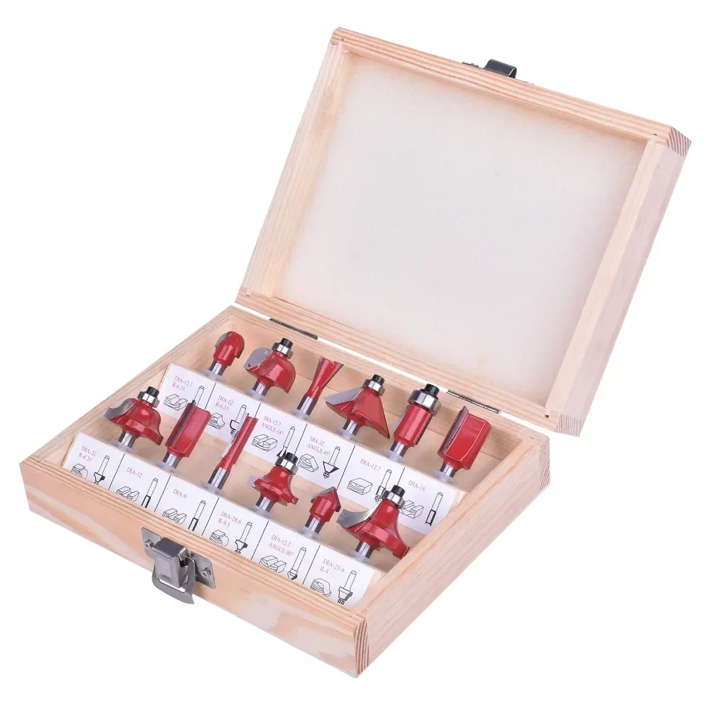 Jogo De Fresas Para Tupia 6Mm Com 12 Peç Bumafer - Imagem 3