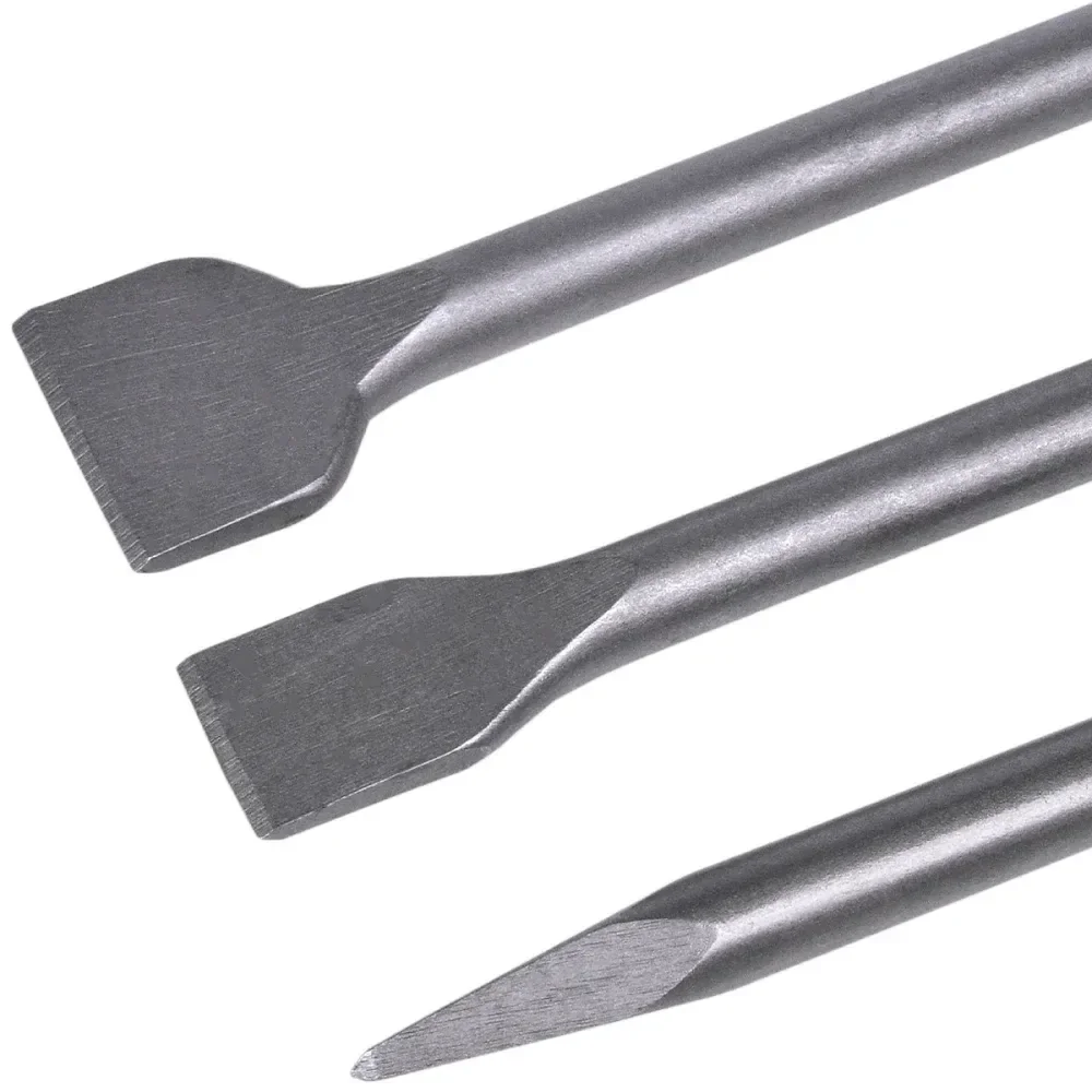 Jogo De Ponteiro E Talhadeiras Sds Plus 3 Peç Worker - Imagem 3