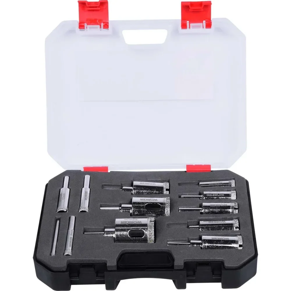 Jogo De Serras Copo Diamantada Com 12 Peç Worker - Imagem 2