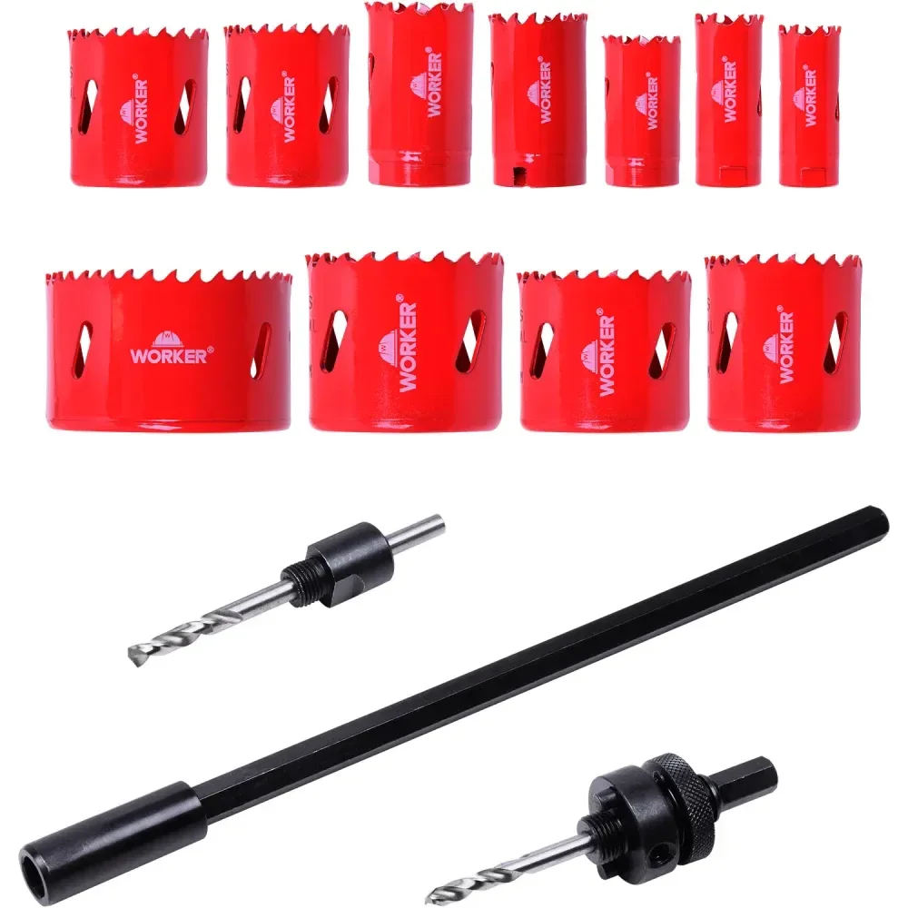 Jogo De Serras Copo Em Aço Rápido Bimetal Com 15 Peç Worker - Imagem 3