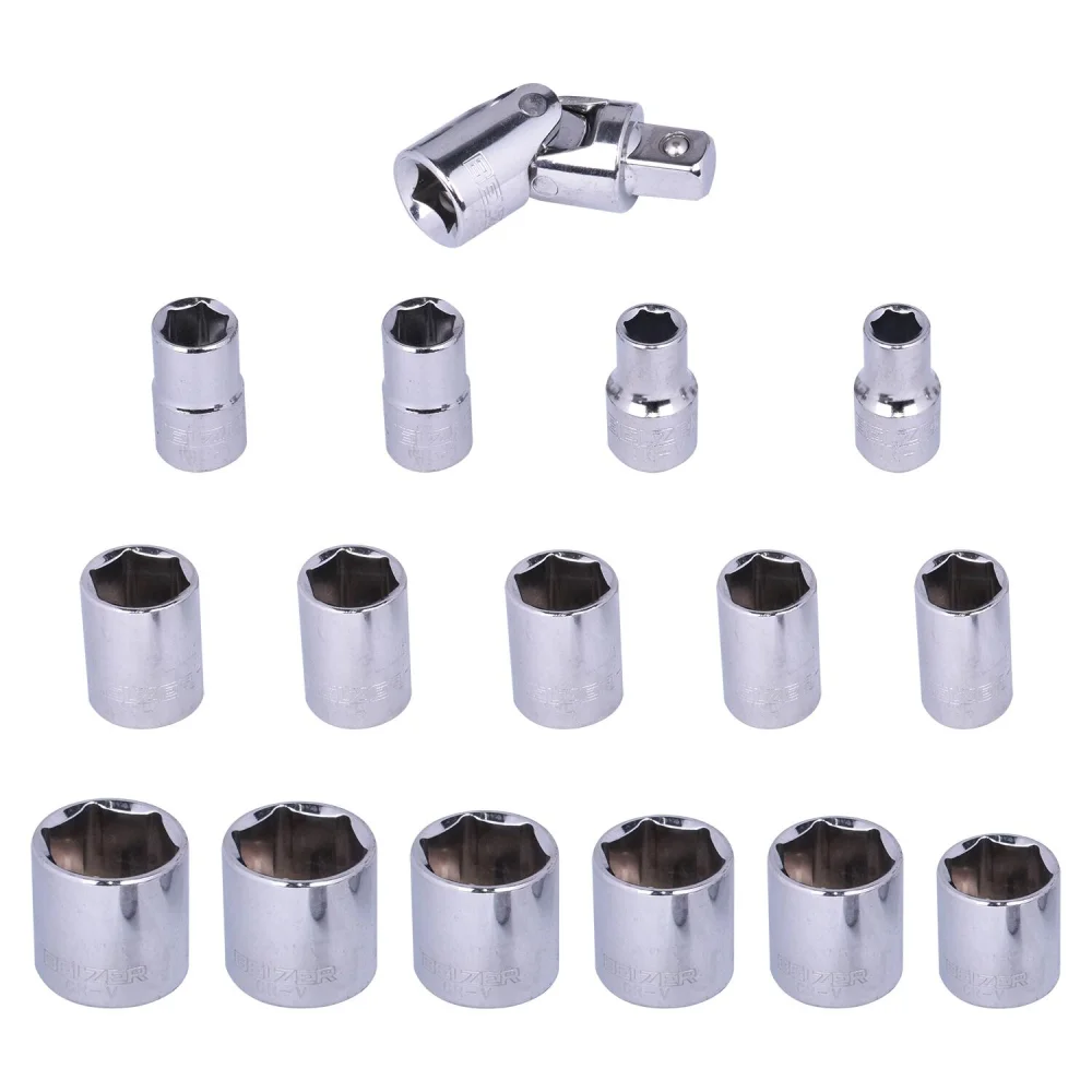 Jogo De Soquete 3/8” A 1.1/4” Encaixe 1/2” 20 Pçs Belzer/Sata - Imagem 4