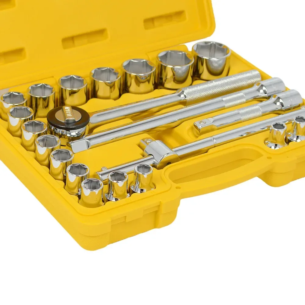 Jogo De Soquete 8 A 32 Mm 1/2 Sextavado 22 Peç Tramontina Master - Imagem 3