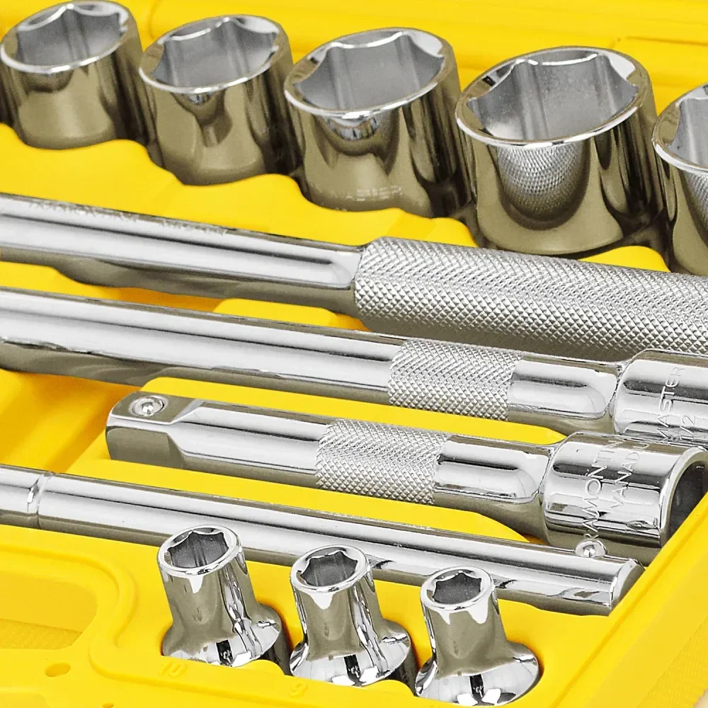 Jogo De Soquete 8 A 32 Mm 1/2 Sextavado 22 Peç Tramontina Master - Imagem 4