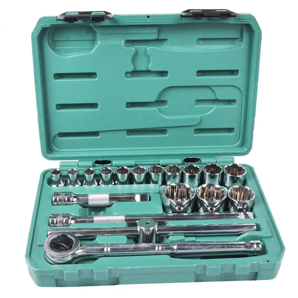 Jogo De Soquetes Estriados 1/2 10 A 32Mm 18 Peç Sata - Imagem 2
