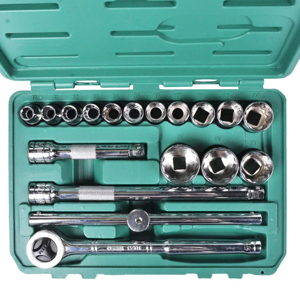 Jogo De Soquetes Estriados 1/2 10 A 32Mm 18 Peç Sata - Imagem 3