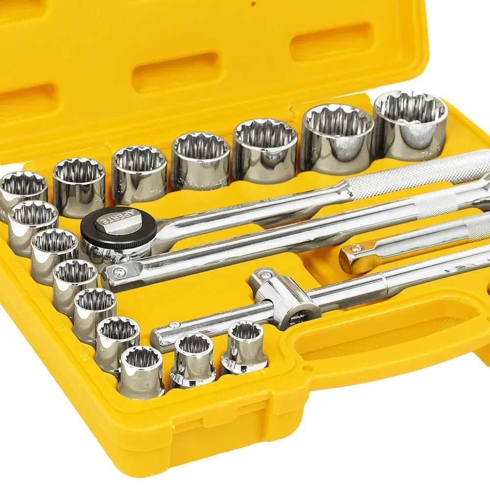 Jogo De Soquetes Estriados 1/2 22 Peç Tramontina - Imagem 3