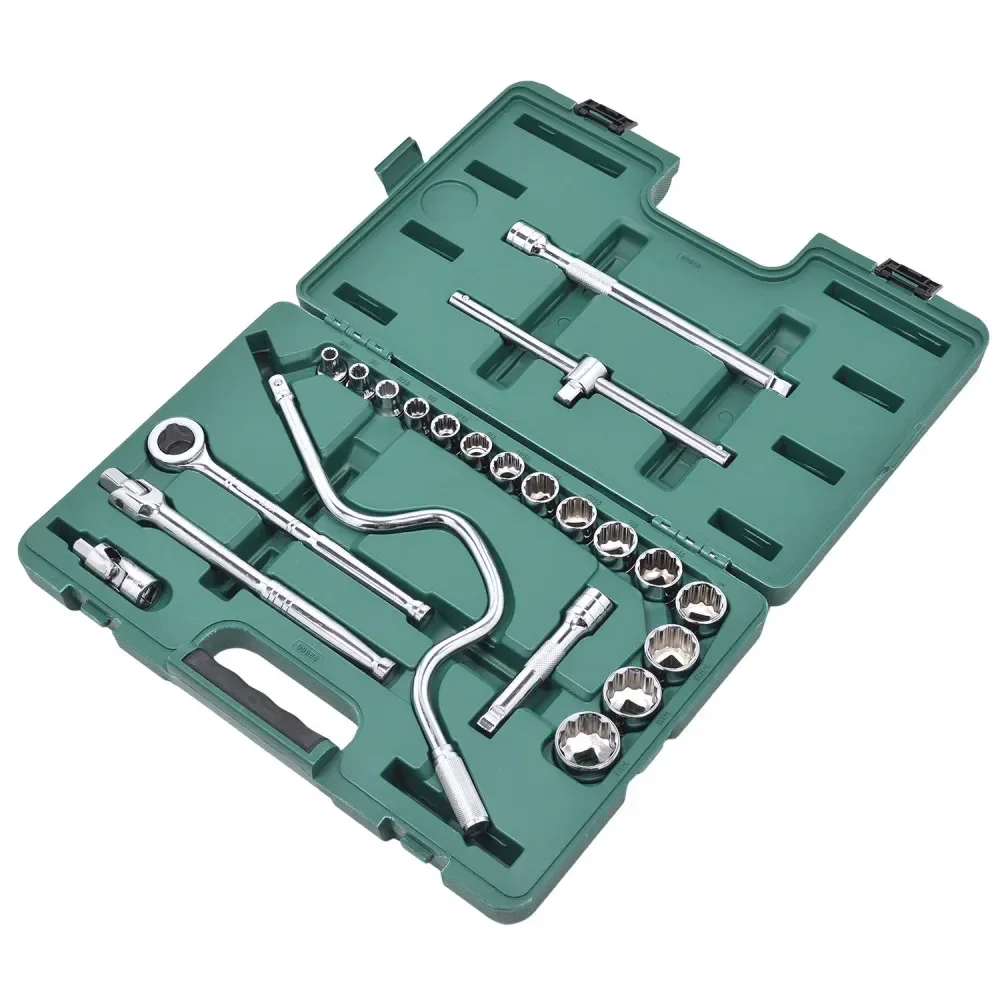 Jogo De Soquetes Estriados Em Cr-V Com 22 Peças1/2 Sata - Imagem 4