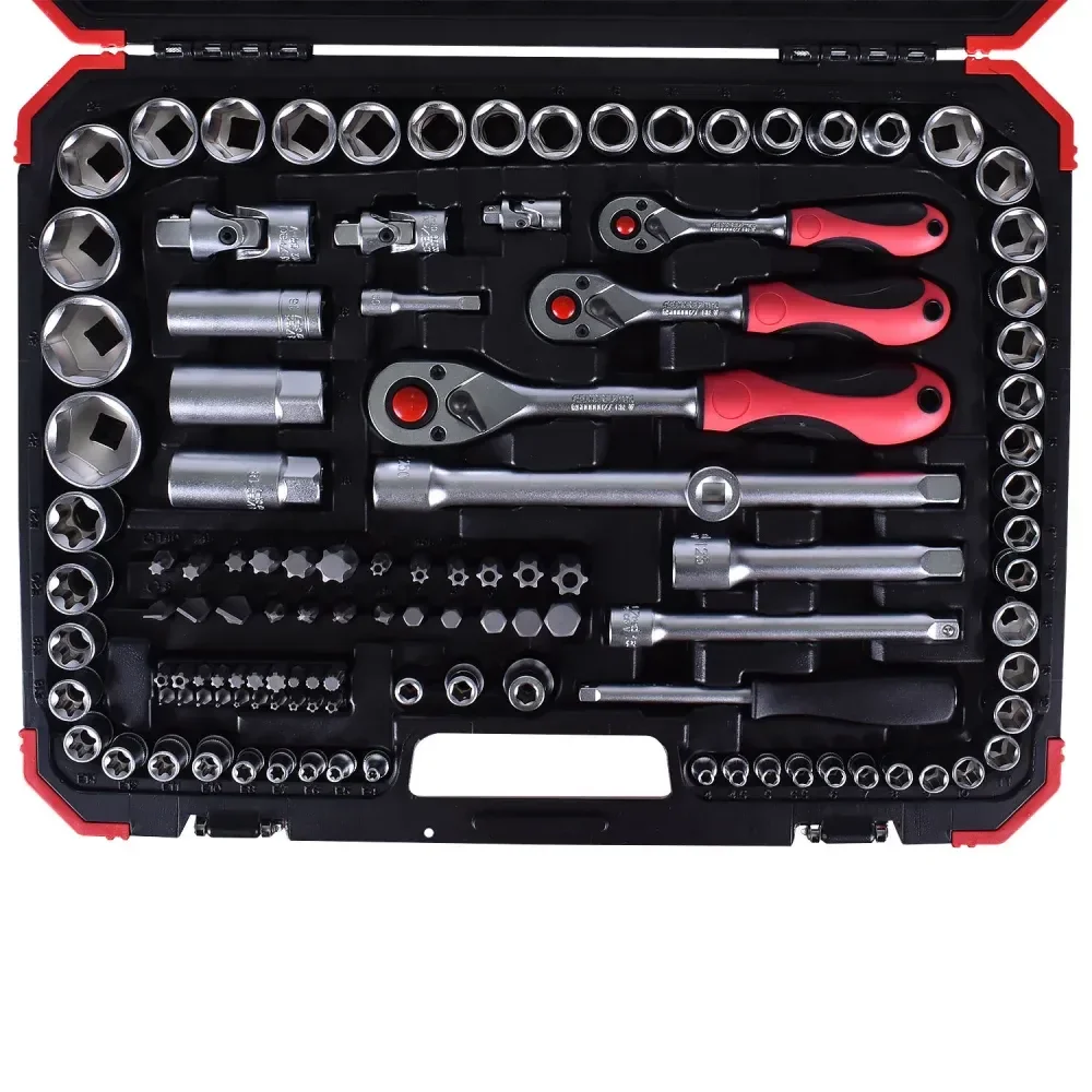 Jogo De Soquetes Sextavado 1/4-1/2 Com 172 Peç Gedore - Imagem 3