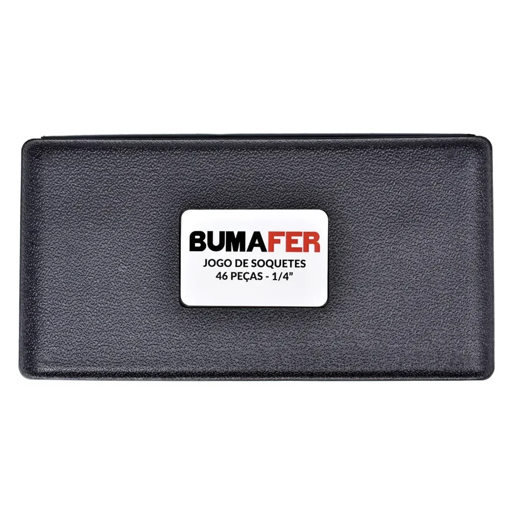 Jogo De Soquetes Sextavados 1/4 Com 46 Peç Bumafer - Imagem 5