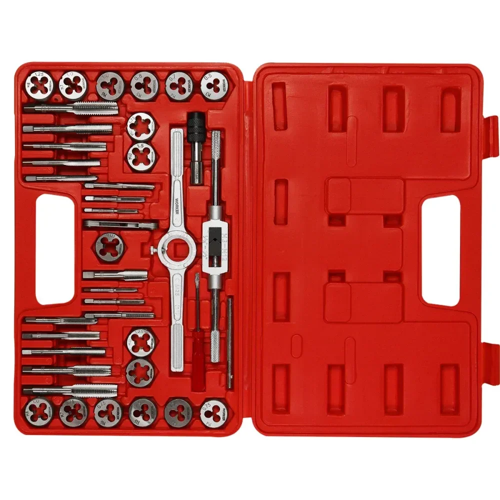 Jogo Machos E Cossinetes 40 Peç Milimétrico M3-M12 Worker - Imagem 3