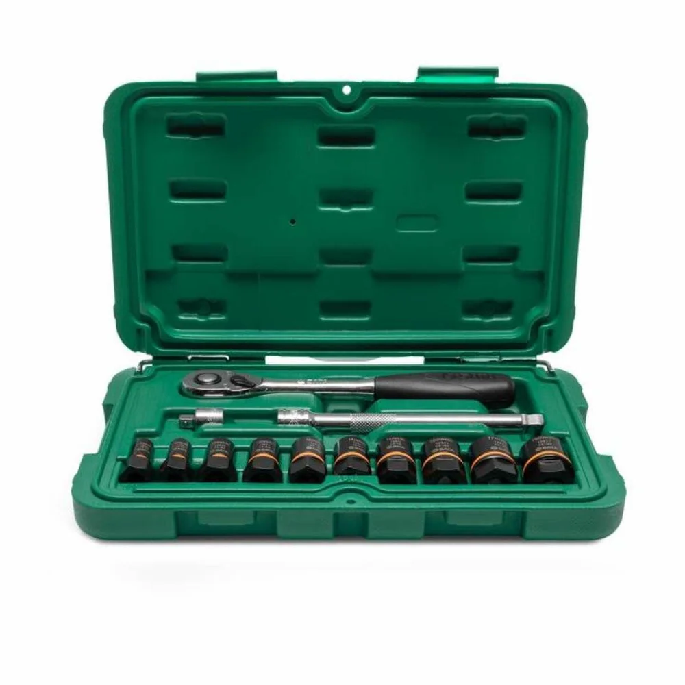 Jogo Soquete Impacto 1/4 - 3/8 13 Peç Sata - Imagem 5