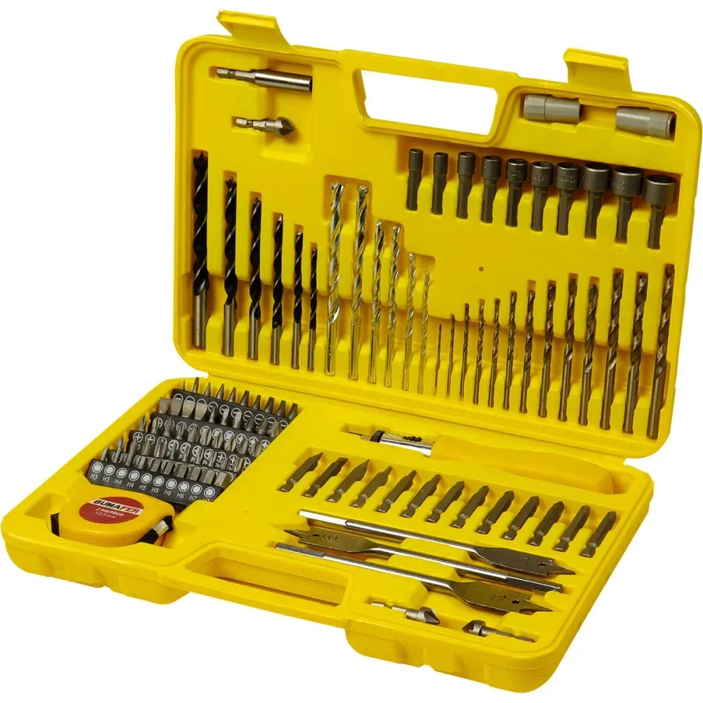 Jogos De Brocas E Bits Em Cromo Vanádio 110 Peç Bumafer - Imagem 2