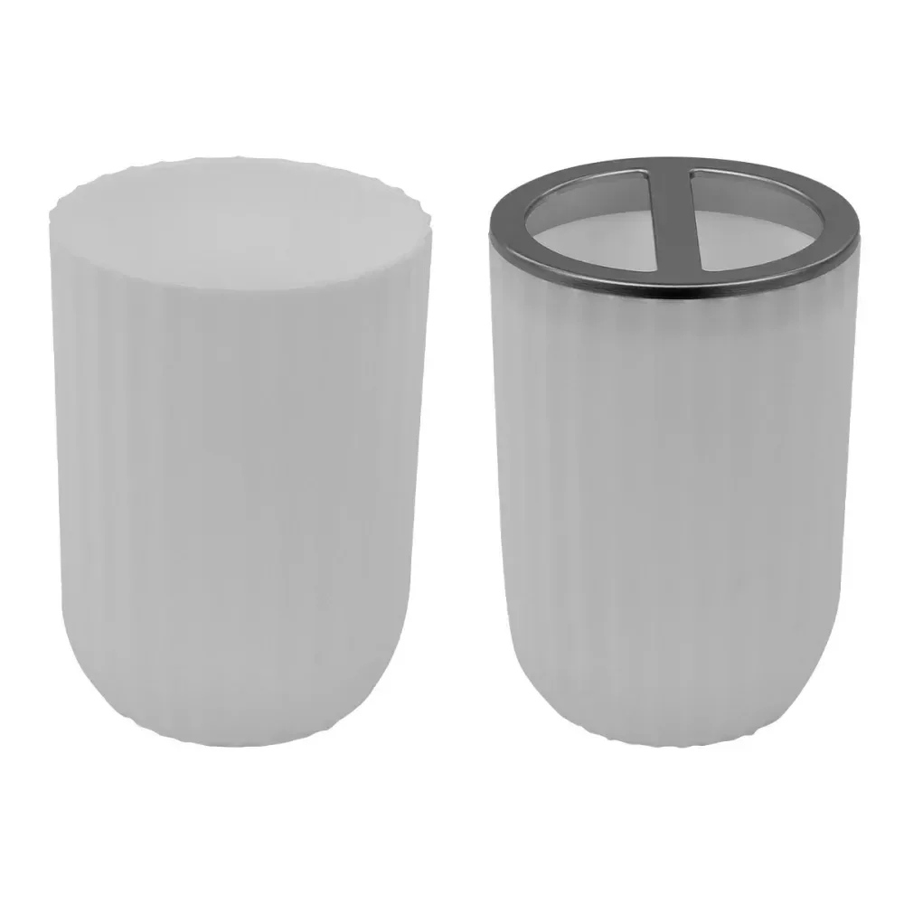 Kit Acessórios Para Banheiro 7 Peç Branca Kala - Imagem 5