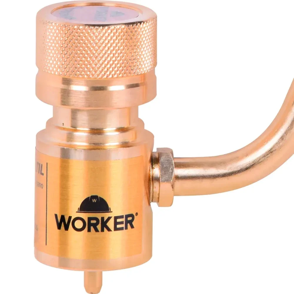 Kit Cilindro De Gás Mapp Aço Com Maçarico Portátil Worker - Imagem 6