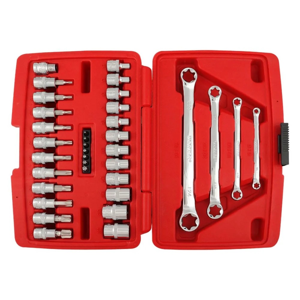 Kit Com Soquetes E Chaves E-Torx Worker - Imagem 4