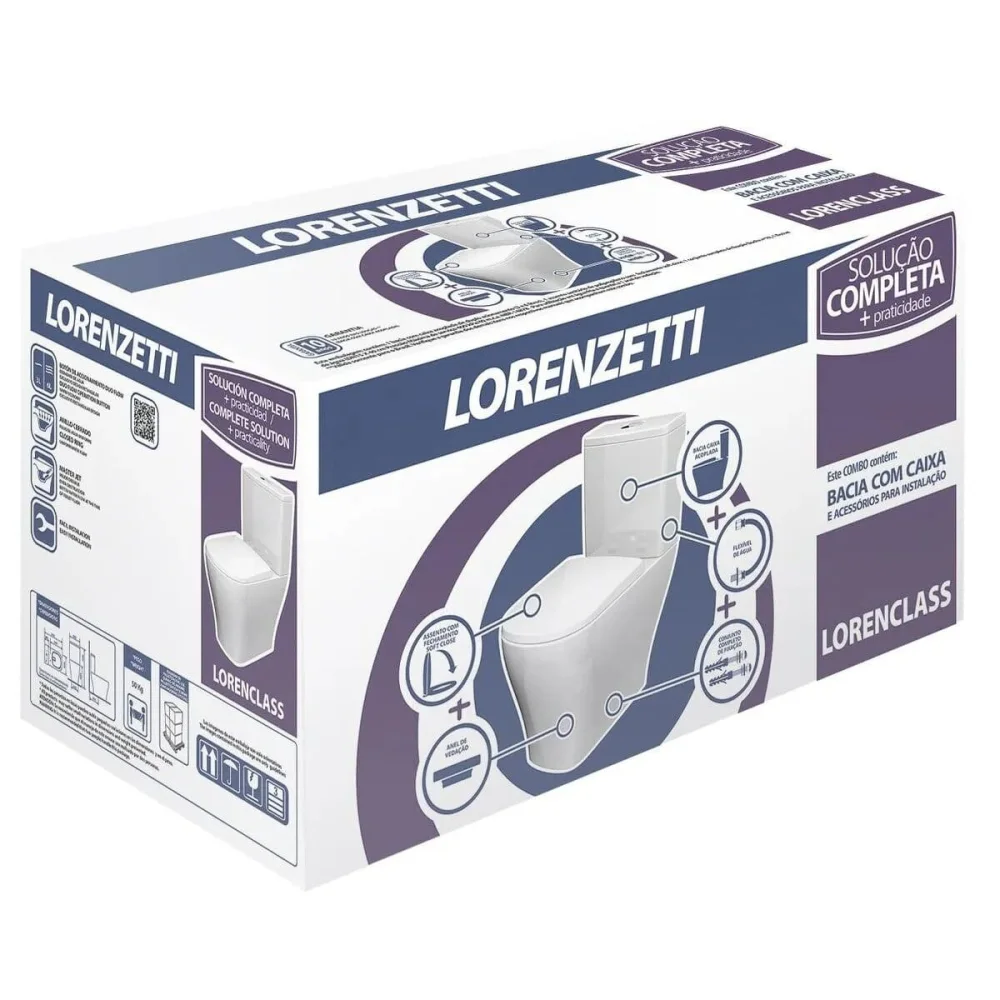 Kit Completo Class Com Caixa Aclopada 3/6L Lorenzetti Duchas - Imagem 6