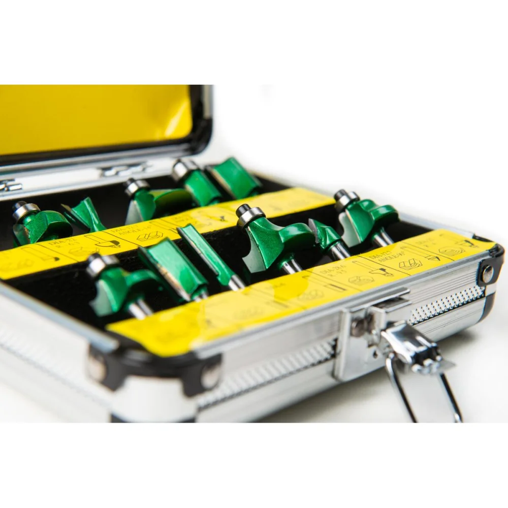 Kit De 12 Fresas Hw Para Tupia 6Mm Com Maleta Indfema 6410.01 - Imagem 4