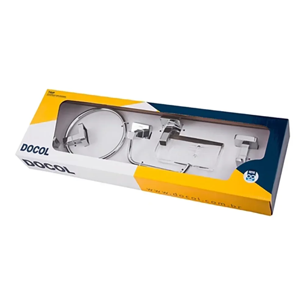 Kit De Acessórios Para Banheiro Com 5 Peç Docol - Imagem 2