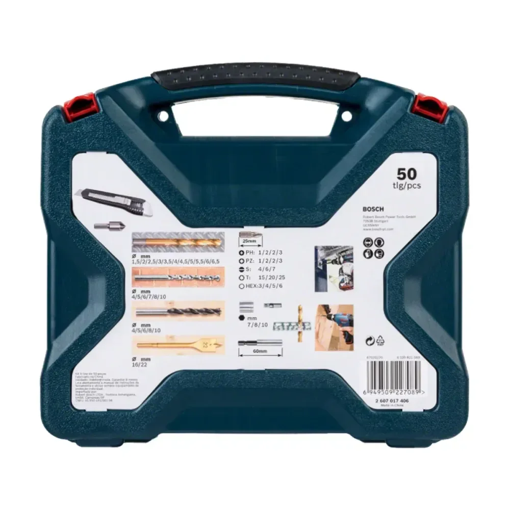 Kit De Brocas E Pontas X-Line 50 Peç Bosch - Imagem 4