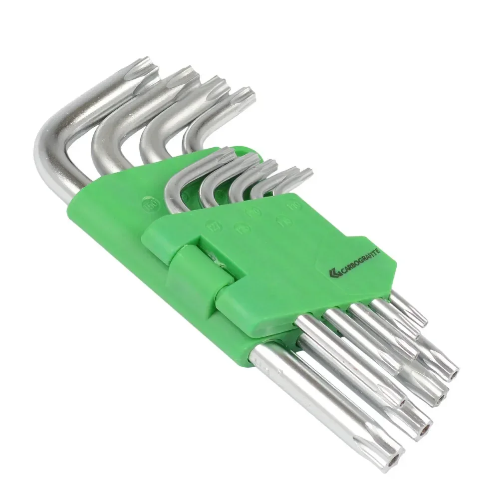 Kit De Chave Hexalobular T-10 A T-50 Carbografite - 9 Peç - Imagem 3