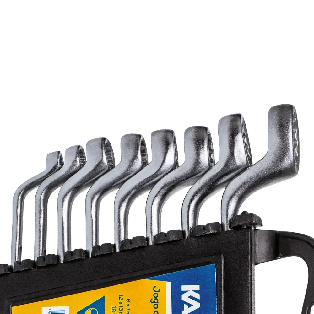 Kit De Chaves Estrelas Em Aço Cromado 8 Peç 6-22Mm Kala - Imagem 2