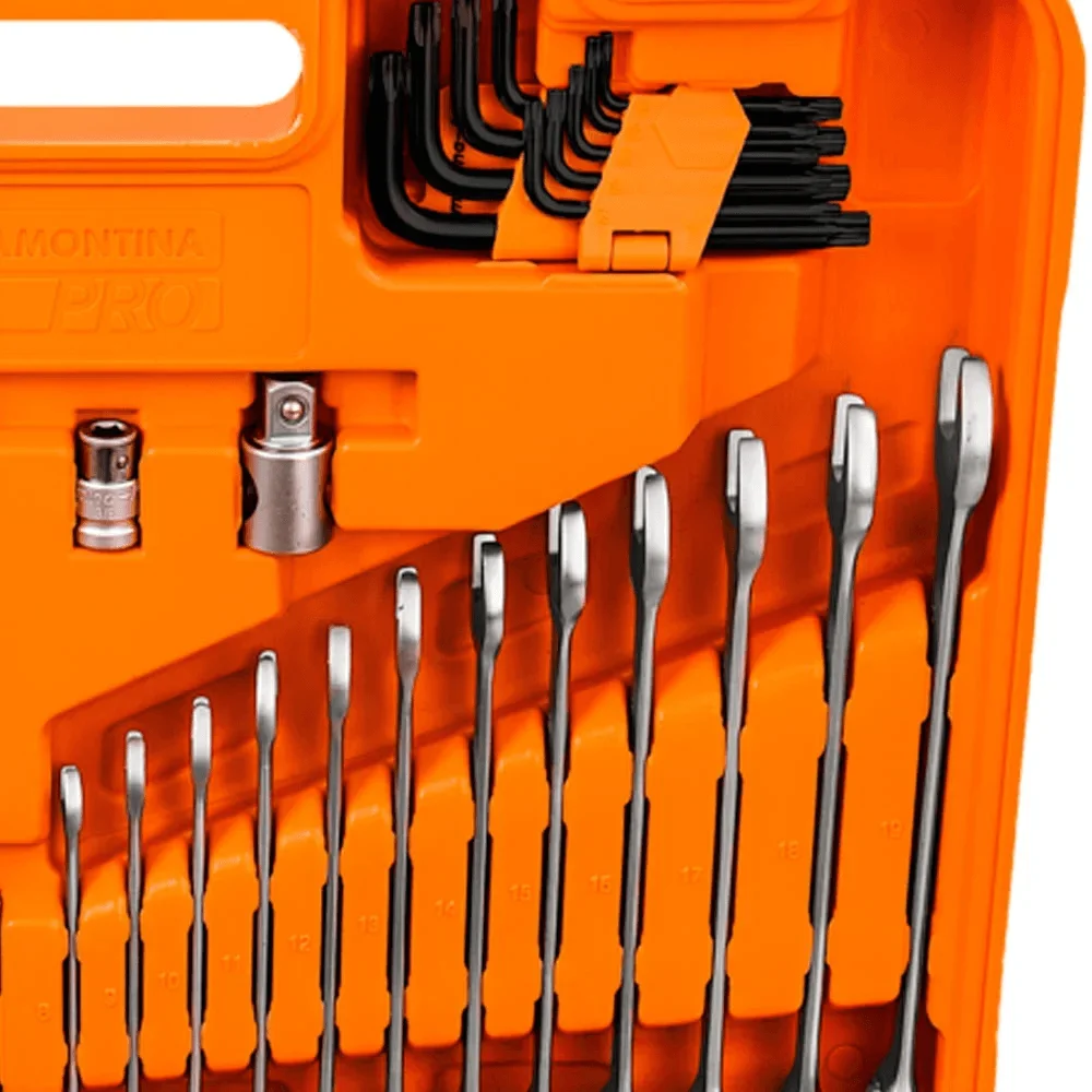 Kit De Ferramentas Oficinas 176 Peç Com Maleta Tramontina - Imagem 4