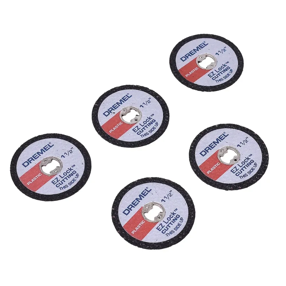 Kit Discos Corte De Plástico 5 Peç 38Mm Ez Lock Dremel - Imagem 4