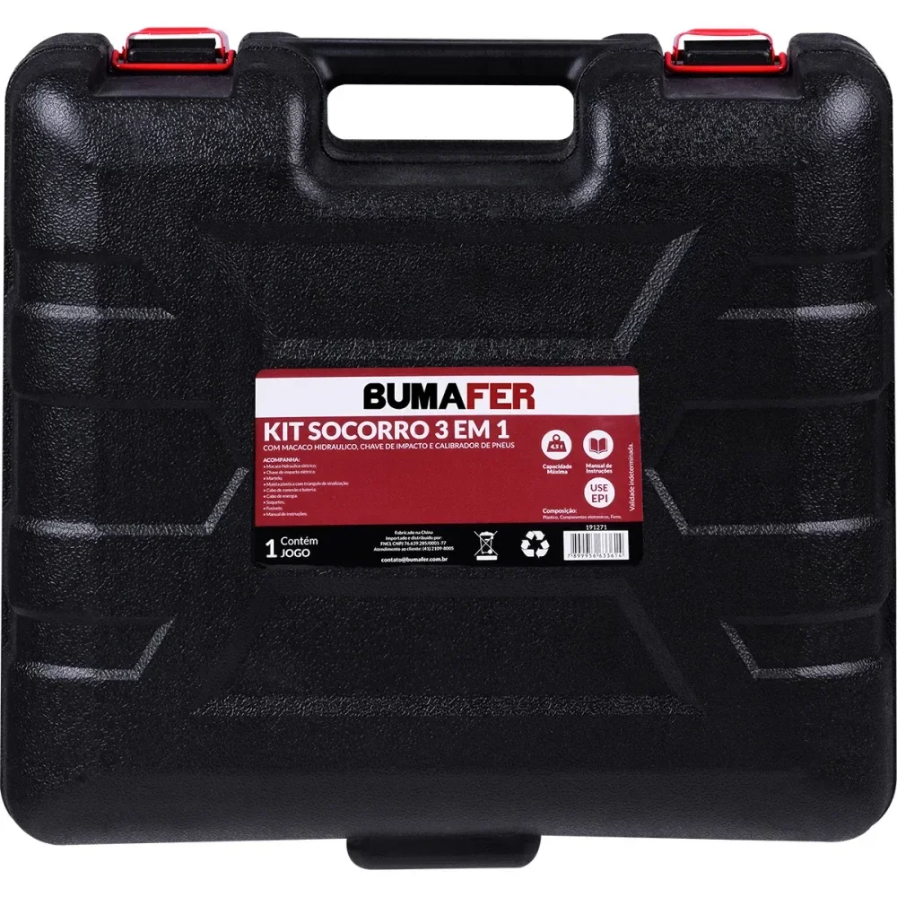 Kit Emergência Automotivo Com Macaco E Chave 4,5T Bumafer - Imagem 10