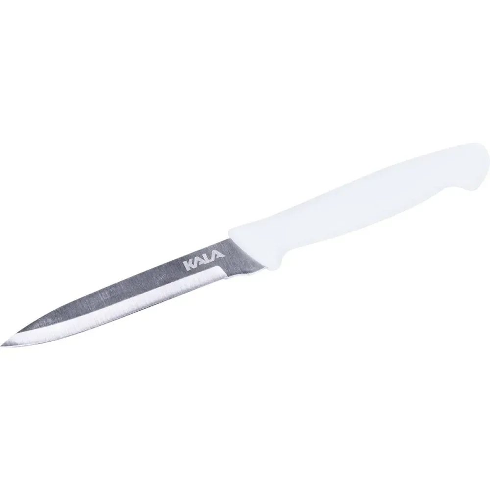 Kit Facas Para Cozinha Em Aço Inox Com Cabo Pp 3 Peç Kala - Imagem 5