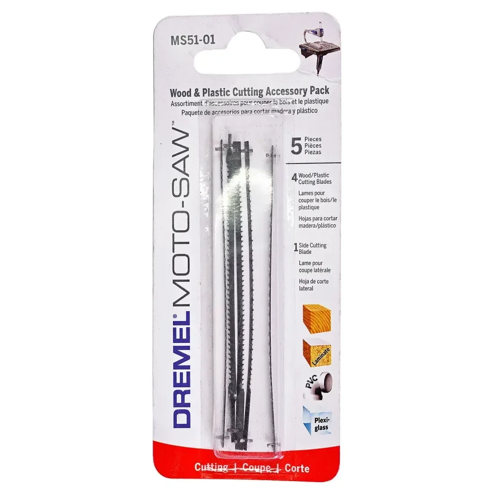 Kit Lâmina Serra Ms51 5 Peç Para Moto-Saw Dremel - Imagem 5