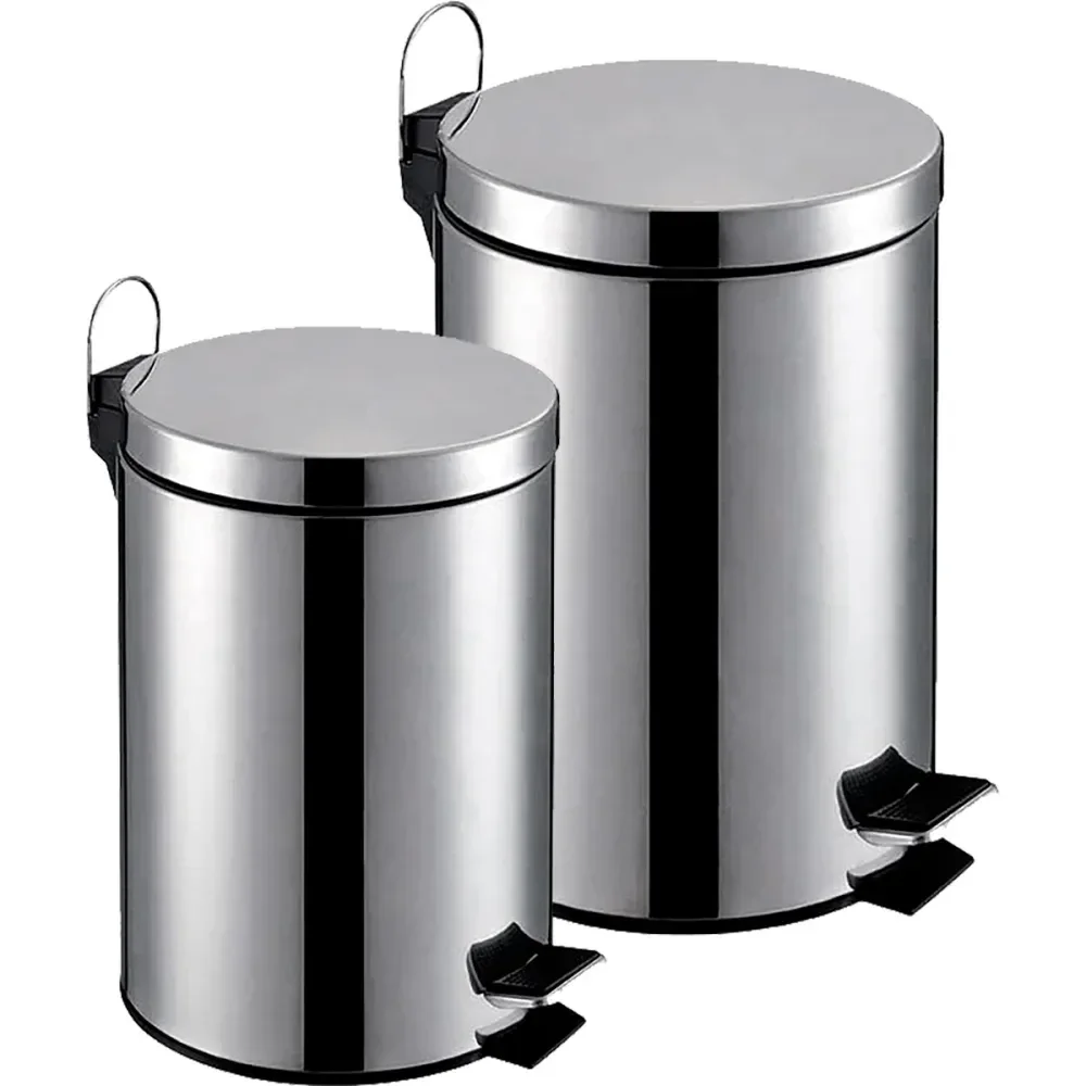 Kit Lixeira Em Aço Inox Com 3 Peç Kala - Imagem 2