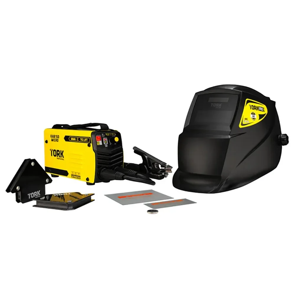 Kit Máquina De Solda Mma-Tig E Máscara Solar 150A Super Tork - Imagem 3