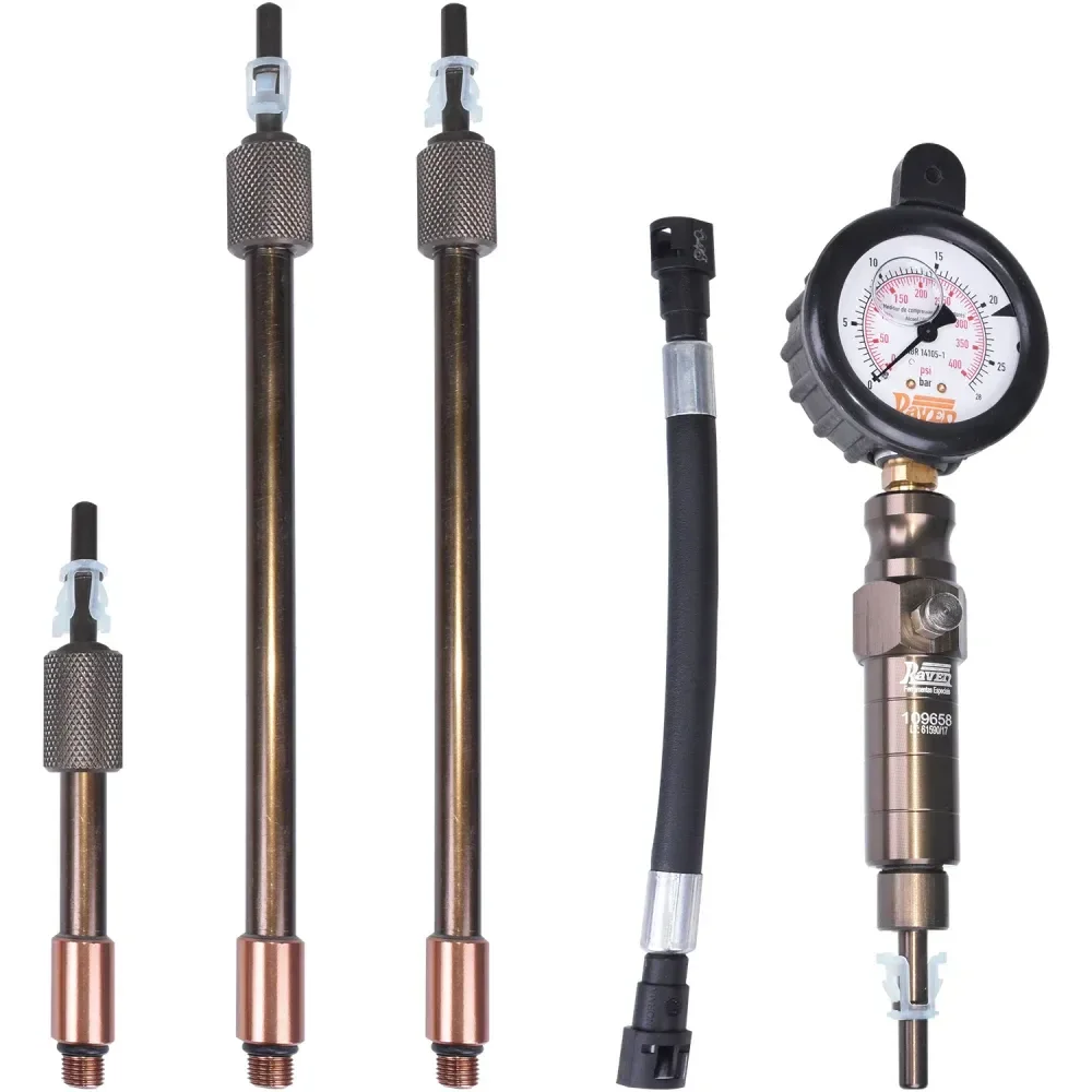 Kit Medição De Compressão Dos Cilindros Em Motores Otto Raven - Imagem 2