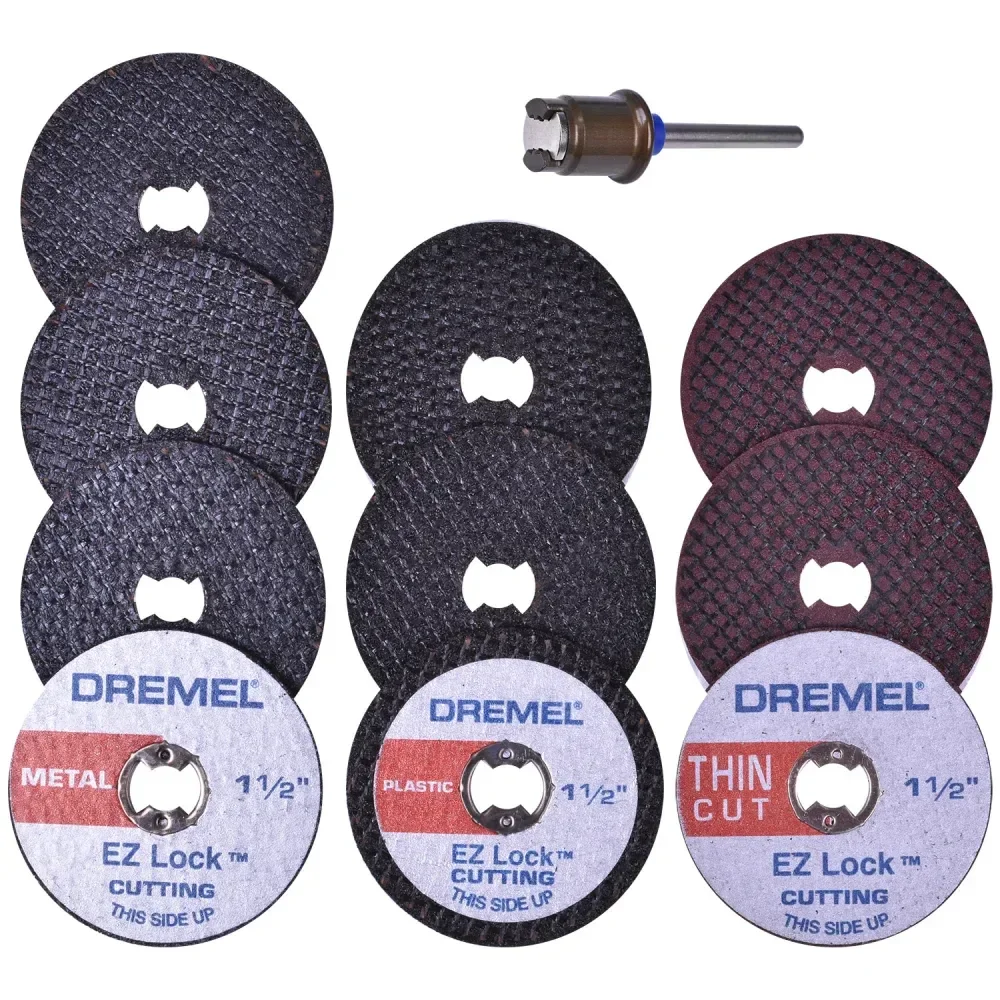 Kit Para Mini Retífica 11 Peç Para Corte Ez Lock Dremel - Imagem 2