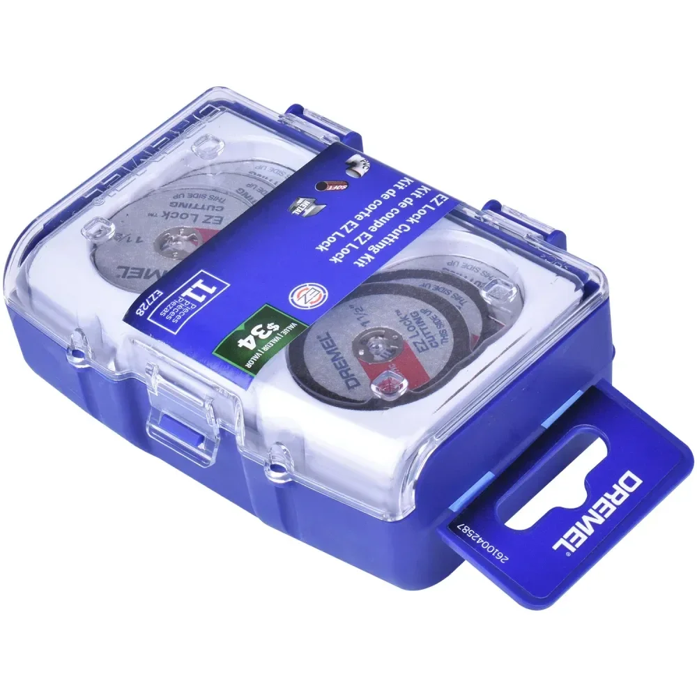 Kit Para Mini Retífica 11 Peç Para Corte Ez Lock Dremel - Imagem 4