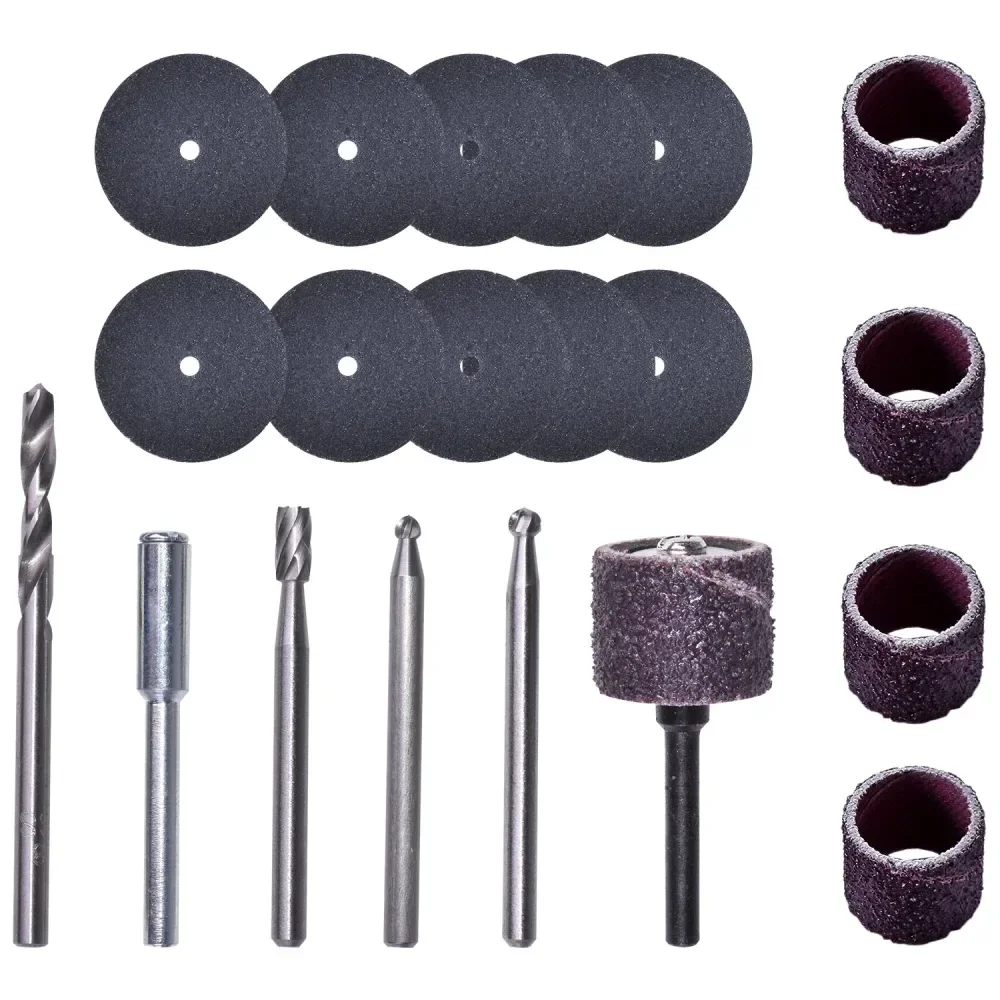 Kit Para Mini Retífica 20 Peç Para Madeira Dremel - Imagem 4