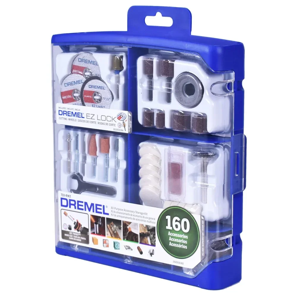 Kit Para Mini Retifica Para Uso Geral 710 Dremel - 160 Peç - Imagem 4