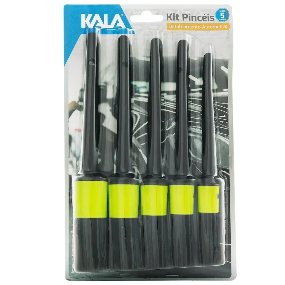 Kit Pinceis De Detalhamento Para Automóveis Com 5 Peç Kala - Imagem 3