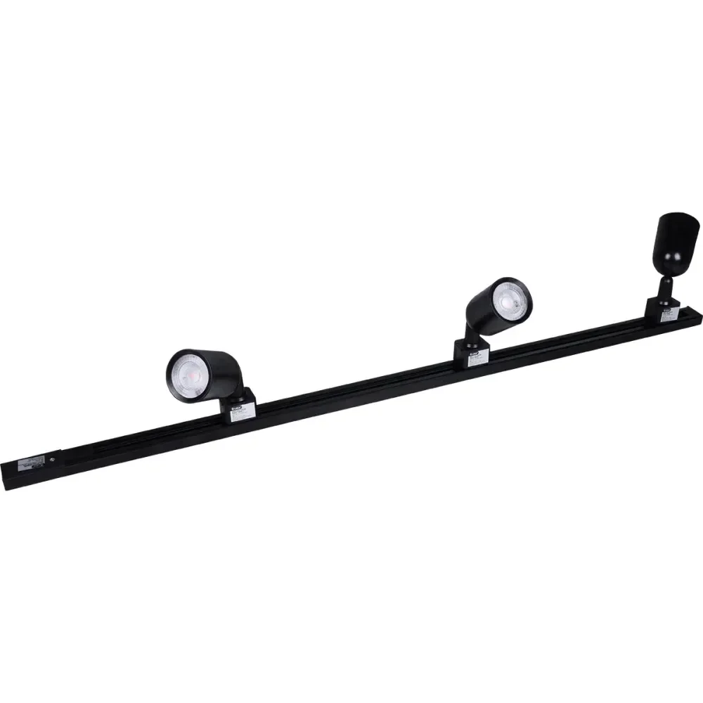 Kit Trilho Direct Led Com 3 Luminárias 6W 6500K Preto Bivolt Liege - Imagem 3